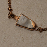 Bvlgari 18K RG Mother of Pearl and Diamond Gelati Bracelet