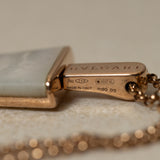 Bvlgari 18K RG Mother of Pearl and Diamond Gelati Bracelet