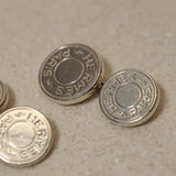 Hermès Sterling Silver Clou de Selle Cufflinks