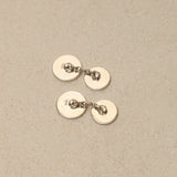 Hermès Sterling Silver Clou de Selle Cufflinks
