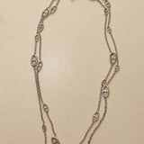 Hermès Sterling Silver Farandole Long Necklace 160