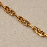 Celine Macadam Paperclip Chain Necklace