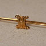 Celine Triomphe Safety Pin Brooch
