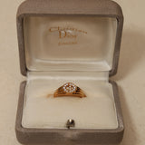 Dior CD 18K Yellow Gold and Diamond Ring, Size US 6.5 - Drop 63