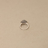 Van Cleef & Arpels 18K White Gold Diamond Mother of Pearl Vintage Alhambra Ring