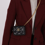 Chanel 2021 Lambskin Enamel Belt Bag