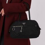 Prada Nylon Double Pocket Shoulder Bag