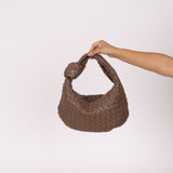 Bottega Veneta Intrecciato Dark Taupe Teen Jodie