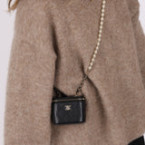 Chanel Lambskin Pearl Mini Vanity Crossbody