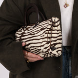 Prada Pony Hair Zebra East West Top Handle