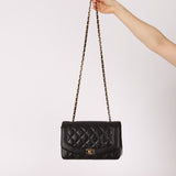 Chanel 1993 Lambskin Medium Diana Flap 24K GP