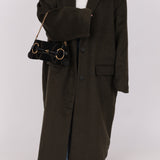 Gucci Suede Horsebit Studded Pochette