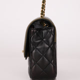 Chanel 2016 Lambskin Quilted Mini Two Tone Day Flap Bag