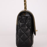 Chanel 2016 Lambskin Quilted Mini Two Tone Day Flap Bag