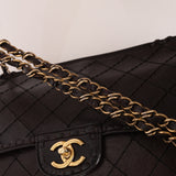 Chanel 2014 Chocolate Paris-Edinburgh Calfskin Whipstitch Large Flap