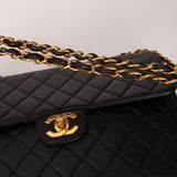 Chanel 1996 Turnlock Jumbo Flap Bag 24K GP