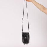 Chanel 2017 Lambskin Quilted Turnlock Chain Around Flap Crossbody