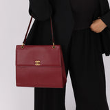 Chanel 1997 Caviar Bordeaux Kelly Shoulder Bag