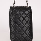 Chanel 2017 Lambskin Quilted Turnlock Chain Around Flap Crossbody