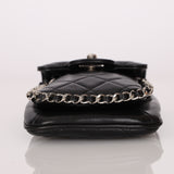 Chanel 2017 Lambskin Quilted Turnlock Chain Around Flap Crossbody
