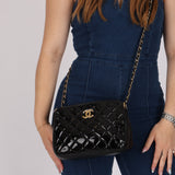 Chanel 2014 Patent Double Zip Camera Bag