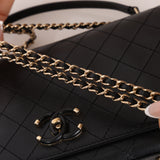 Chanel 2016 Calfskin Stitched CC Case Flap Bag