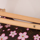 Limited Edition 2025 Louis Vuitton x Takashi Murakami Cherry Blossom Boulogne PM