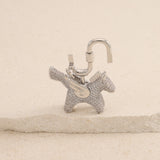 FashioNica Silver Pavè Pegasus Bag Charm