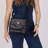 Chanel 1996 Caviar Box Flap Crossbody 24K GP