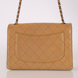 Chanel 1997 Nude Jumbo Stitch Single Flap Bag