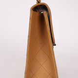 Chanel 1997 Nude Jumbo Stitch Single Flap Bag