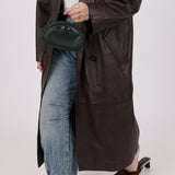Dior Alpine Green Leather Trotter Mini Pouch