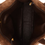 Chanel 1990s Suede Vertical Turnlock Tote 24K GP