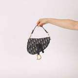 Dior 2020 Mini Oblique Saddle with Guitar Strap