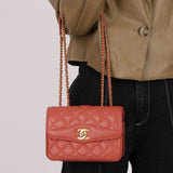 Chanel 2017 Lambskin Coco Mini Flap