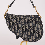 Dior 2020 Mini Oblique Saddle with Guitar Strap