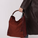 Dior 2007 Nylon Diorissimo Wood Top Handle Hobo