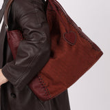 Dior 2007 Nylon Diorissimo Wood Top Handle Hobo