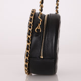 Chanel 2020 Lambskin Chain Around Round Crossbody