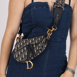 Dior 2020 Oblique Mini Saddle with Guitar Strap
