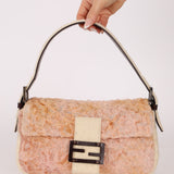 Rare Fendi Persian Lamb and Felt Baguette