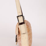 Rare Fendi Persian Lamb and Felt Baguette