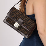 Fendi Zucca Baguette Flap