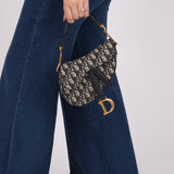 Dior 2020 Oblique Mini Saddle with Guitar Strap