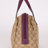 Gucci Plum Monogram Mini Bowler