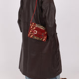 Rare Fendi Lizard Leather and Zebra Ponyhair Shoulder Bag