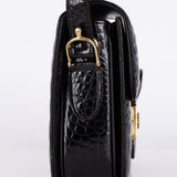 Celine Croc Embossed Triomphe Shoulder Bag