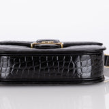 Celine Croc Embossed Triomphe Shoulder Bag