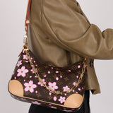 Limited Edition 2025 Louis Vuitton x Takashi Murakami Cherry Blossom Boulogne PM