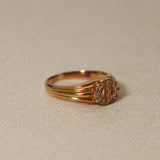 Dior CD 18K Yellow Gold and Diamond Ring, Size US 6.5 - Drop 63